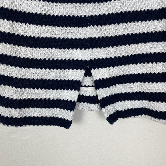 Diane von Furstenberg Woman's 2 Walda Black and White Striped‎ Knit Penci… - Picture 6 of 7